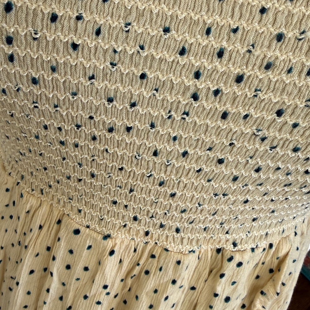 Altar’d State Strapless Polka Dot Midi Dress – Size Small - Picture 3 of 5